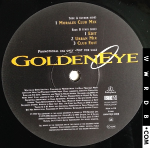 Tina Turner Goldeneye United Kingdom 12" single 12R007DJS 1001 product image photo cover number 1