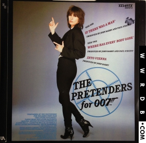 The Pretenders | John Barry If There Was A Man United Kingdom 12" single YZ 149T product image photo cover number 1