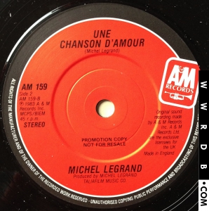 Lani Hall | Michael Legrand Never Say Never Again United Kingdom 7" single AM 159 product image photo cover number 3